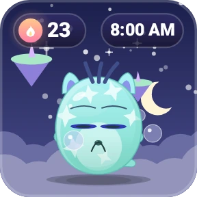 Small Nimi widget with streak